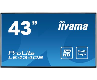 IIYAMA LE4340S-B3 43IN VA 1920X1080350 CD/QM VGA/ 3XHDMI/ US MNTR (LE4340S-B3)