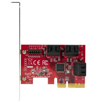 STARTECH SATA PCIE CARD - 6 PORT (6GBPS) PCIE SATA EXPANSION CARD ASM1166 ACCS (6P6G-PCIE-SATA-CARD)