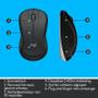 LOGITECH USB / full size / whisper-quiet incurve keys / palm rest / incl. Cordless Laser Mouse/ 2.4 GHz Unifying receiver (920-008685)