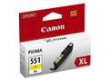 CANON CLI-551XLY ink cartridge yellow high capacity 700 pages 1-pack XL