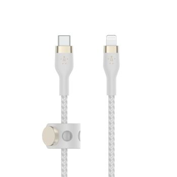 BELKIN BOOSTCHARGE LTG TO USB-C BRAIDED SILICONE CABLE 2M WHITE CABL (CAA011BT2MWH)