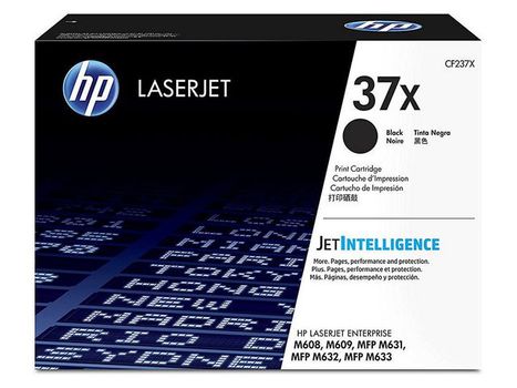 HP 37X - High Yield - black - original - LaserJet - toner cartridge (CF237X) US government - for LaserJet Enterprise M608, M609, MFP M633, LaserJet Enterprise Flow MFP M633 (CF237X)
