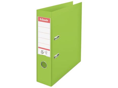 ESSELTE No.1 VIVIDA Lever Arch File Polypropylene A4 75mm Spine Width Green (Pack 10) 624069 DD (624069)