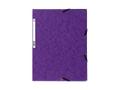 EXACOMPTA Gummibandsmapp EXACOMPTA 3-klaff A4 lila
