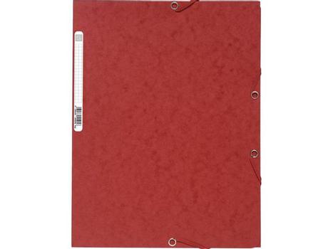 EXACOMPTA Strikkmappe EXACOMPTA A4 3 kl 400g rød (55505E*25)