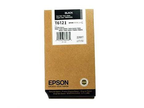EPSON n T6121 - 220 ml - photo black - original - ink cartridge - for Stylus Pro 7400, Pro 7450, Pro 9400, Pro 9450 (C13T612100)