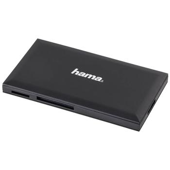 HAMA Kortæser USB 3.0 Multi SD/ Micro/ CF/ MS Sort (00181018)