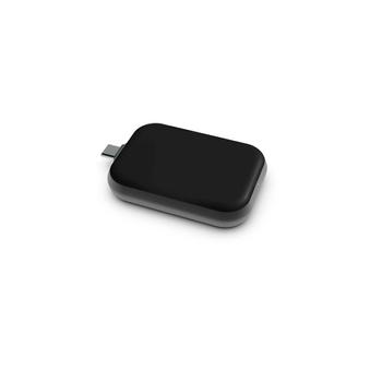 ZENS Singel Apple Airpods Lader QI USB-C Stick Aluminium Svart (ZEAW03B/00)