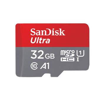 SANDISK 32GB Ultra microSDHC+SD Adapter 120MB/s (SDSQUA4-032G-GN6TA)