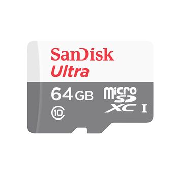 SANDISK Minneskort MicroSDXC Ultra 64GB 100MB/s Class10 (SDSQUNR-064G-GN3MN)