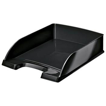 LEITZ Letter Tray Plus WOW A4 Black 5-Pack (52263095)