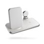 ZENS Aluminium 4 in 1 Stand Wireless Charger with 45W USB PD White