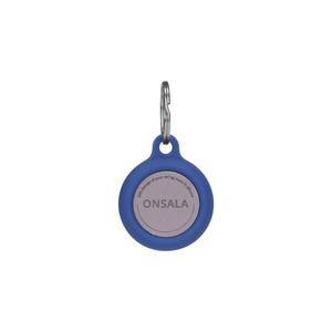 ONSALA COLLECTION Airtag Holder Silikon Blå med Nøkkelring (664063)