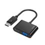 HAMA Adapter Multimedia 2-in-1 DisplayPort-VGA/HDMI 4K