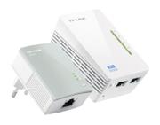 TP-Link TL-WPA4220KIT AV500 2-Port Wifi Powerline Adapter Starter Kit - bro - 802.11b/g/n - veggpluggbar