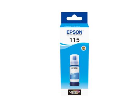 Epson EcoTank 115 - cyan - original - blekkrefill (C13T07D24A)