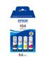 EPSON n EcoTank 104 - 4-pack - black, yellow, cyan, magenta - original - ink refill - for EcoTank ET-1810, 2715, 2721, 2810, 2811, 2812, 2814, 2815, 2820, 2821, 2825, 2826, 4800