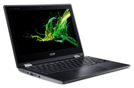 ACER Chromebook Spin 511 R752TN - Flipputformning - Intel Celeron N4120 / 1.1 GHz - Chrome OS - UHD Graphics 600 - 8 GB RAM - 64 GB eMMC - 11.6" AHVA pekskärm 1366 x 768 (HD) - Wi-Fi 5 - svart - kbd: Nordi (NX.AUQED.008)
