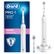 Oral-B Pro 1 900 Elektrisk Tannbørste (hvit) Fjerner opptil 100% mer plakk, profesjonell 2 min-timer,  oppladbar