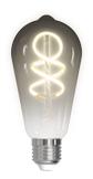 Deltaco SMART HOME Spiral LED glødepære,  E27,  WiFI 2.4GHz,  5.5W,  400lm (SH-LFSE27ST64S)