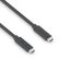 PURELINK iSeries USB-C 3.2 Gen 2 kabel, 10 Gbps, DP Alt Mode, USB-C: Han - USB-C: Han, 0,5m, Sort
