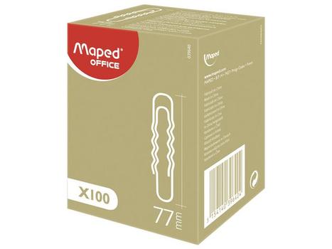 MAPED Binders MAPED 77mm sølv (100) (777346)