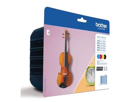 BROTHER LC-127XLVALBPDR inktcartridge 4 stuk(s) Origineel Zwart, Cyaan, Magenta, Geel (LC127XLVALBPDR)