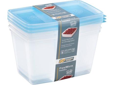 NORDISKA PLAST Matoppbevaring PP 175x118x105mm 1,2L (3) (1068-0500*12)
