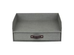 Bigso Box Brevkurv BIGSO Walter A4 m/skuff grå