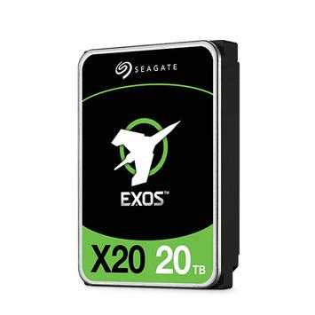 Seagate Exos X20 20TB harddisk - 3.5" - 7200rpm - 256MB - SATA 6Gb/s - SED (Self-encrypting drive) (ST20000NM000D)