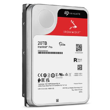 Seagate IronWolf Pro NAS 20TB Hard Drive, 3.5", 256MB, SATA 6Gb/s, 7200rpm (ST20000NE000)