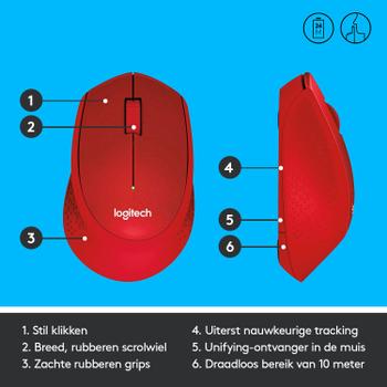 LOGITECH LOGI M330 Silent Plus Red (910-004911)