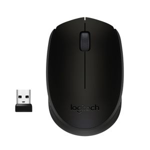 LOGITECH M171 Wireless PC Mouse - Black - Mus - Optisk - 3 knapper - Sort (910-004424)