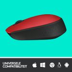 LOGITECH Wireless Mouse M171 Red (910-004641)