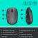 LOGITECH M170 Wireless Mouse - Grey - Mus - Optisk - 3 knapper - Sort (910-004642)