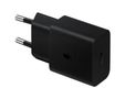 SAMSUNG 15W Adapter C to C Cable included Black (EP-T1510XBEGEU)