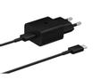 SAMSUNG 15W Adapter C to C Cable included Black (EP-T1510XBEGEU)