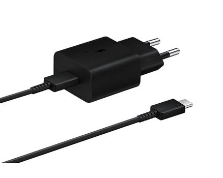 SAMSUNG Power Adapter 15W USB-C with Cable Black (EP-T1510XBEGEU)