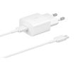 SAMSUNG Power Adapter 15W USB-C with Cable White (EP-T1510XWEGEU)