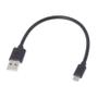SIGN USB Cable with Lightning 5V, 2.1A for iPhone & iPad - 13 cm - Black