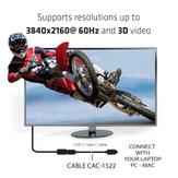 Club 3D CAC-1522 - USB type C-kabel - 24 pin USB-C til 24 pin USB-C - 80 cm (CAC-1522)