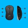 LOGITECH USB / full size / whisper-quiet incurve keys / palm rest / incl. Cordless Laser Mouse/ 2.4 GHz Unifying receiver (920-008685)
