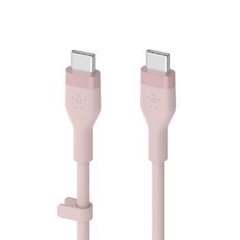BELKIN BOOSTCHARGE USB-C TO C 2.0 SILICONE CABLE 2M PINK CABL (CAB009BT2MPK)