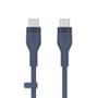 BELKIN BOOSTCHARGE USB-C TO C 2.0 SILICONE CABLE 2M BLUE CABL (CAB009BT2MBL)