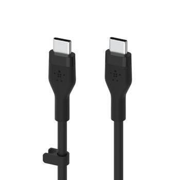 BELKIN BOOSTCHARGE USB-C TO USB C 2.0 SILICONE CABLE 1M BLACK CABL (CAB009BT1MBK)