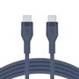 BELKIN BOOSTCHARGE USB-C TO C 2.0 SILICONE CABLE 2M BLUE CABL (CAB009BT2MBL)