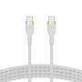 BELKIN BOOSTCHARGE USB-C TO C 2.0 BRAIDED SILICONE 3M WHITE (CAB011BT3MWH)