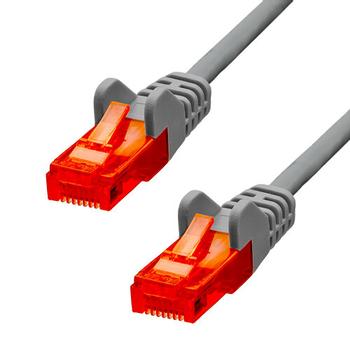 ProXtend CAT6 U/UTP CCA PVC Ethernet Cable Grey 20cm (V-6UTP-002G)