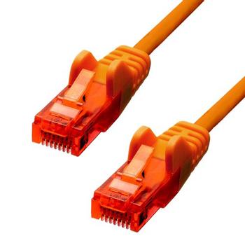 PROXTEND CAT6 U/UTP CCA PVC Ethernet Cable Orange 25cm (V-6UTP-0025O)