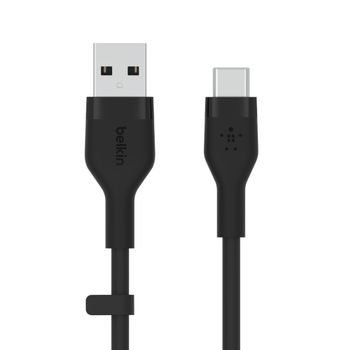 BELKIN BOOSTCHARGE USB-A TO USB-C SILICONE CABLE 2M BLACK CABL (CAB008BT2MBK)